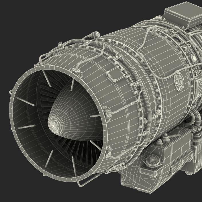 3D Turbojet Engine General Electric J85