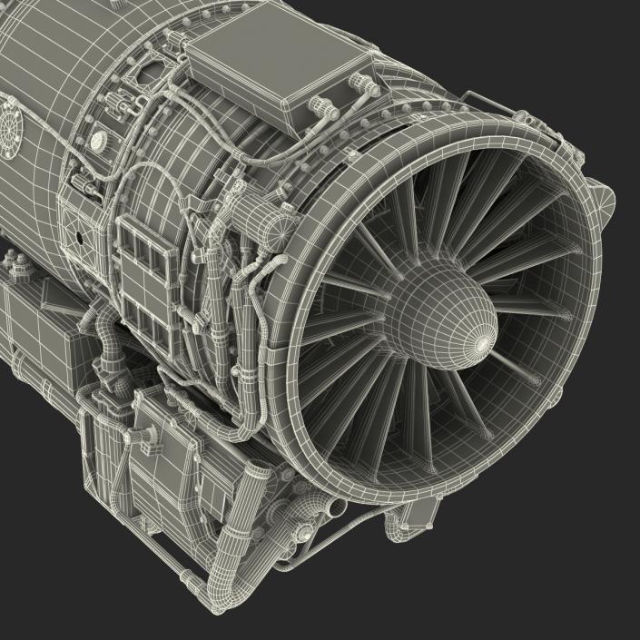 3D Turbojet Engine General Electric J85