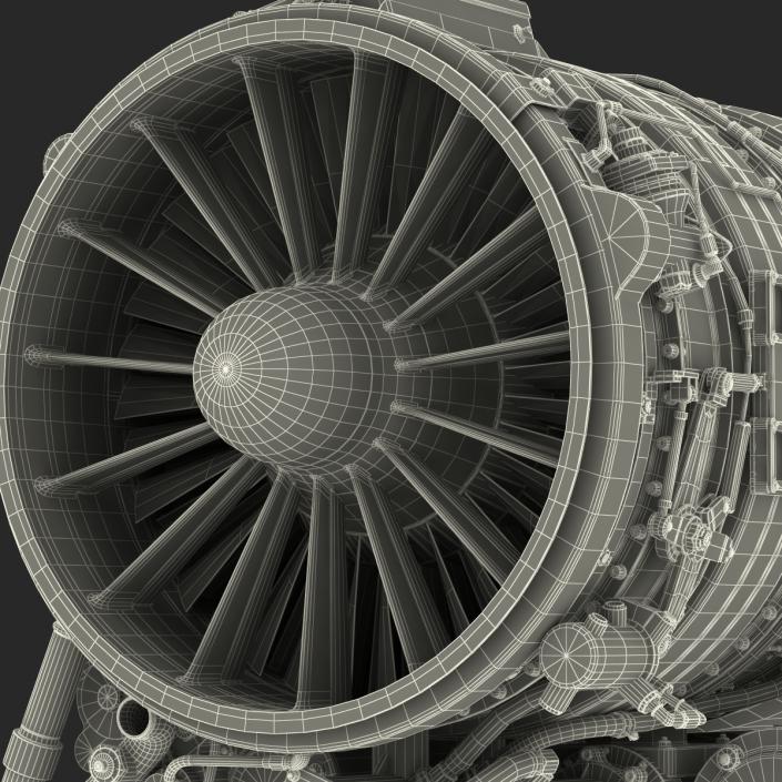 3D Turbojet Engine General Electric J85