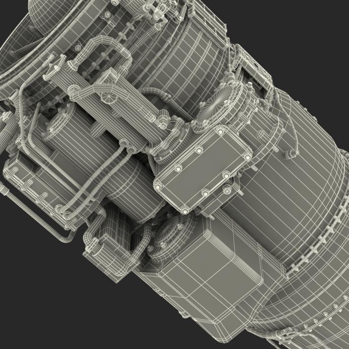 3D Turbojet Engine General Electric J85