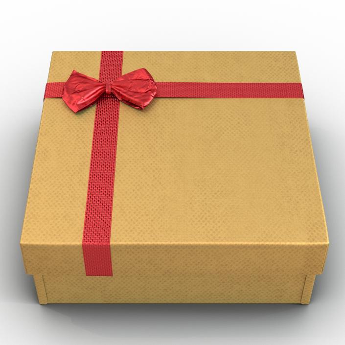 3D Giftbox 4 Yellow