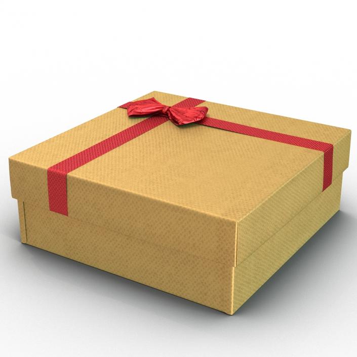 3D Giftbox 4 Yellow