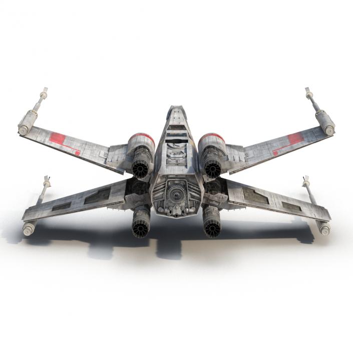 Star Wars X Wing Starfighter Red 3D