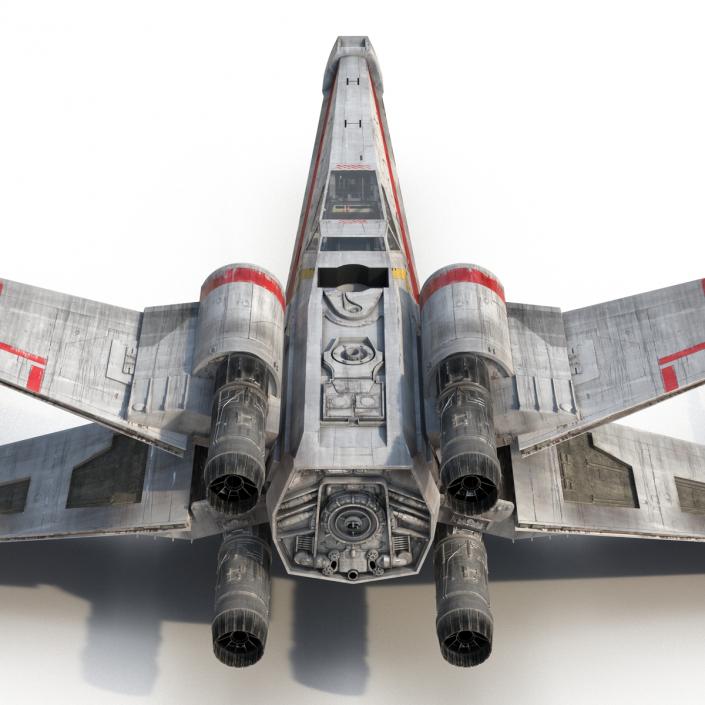 Star Wars X Wing Starfighter Red 3D