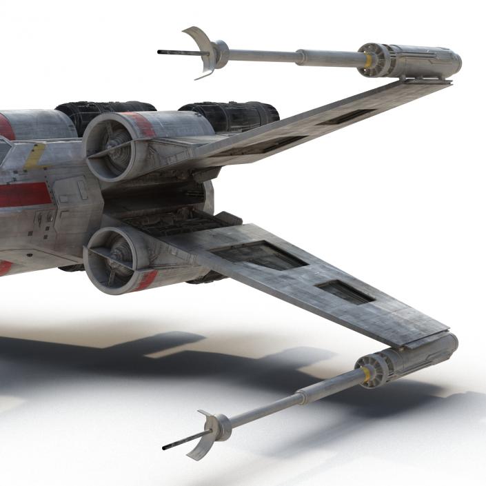 Star Wars X Wing Starfighter Red 3D