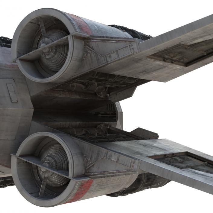 Star Wars X Wing Starfighter Red 3D