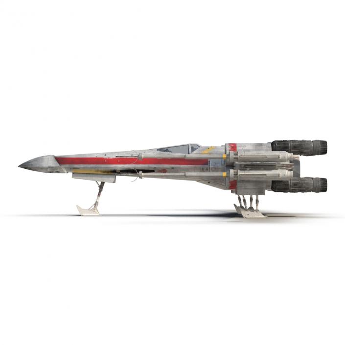 Star Wars X-Wing Starfighter Red 2 3D model