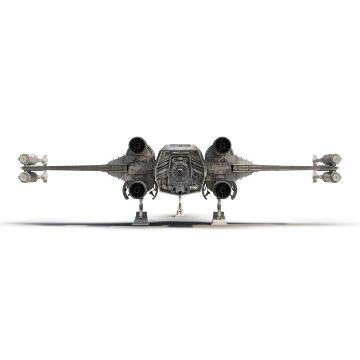 Star Wars X-Wing Starfighter Red 2 3D model