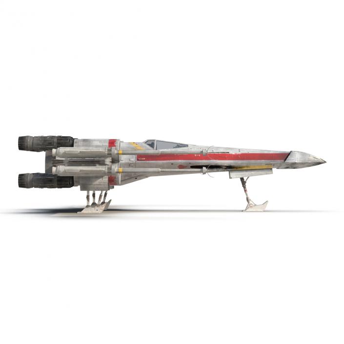 Star Wars X-Wing Starfighter Red 2 3D model