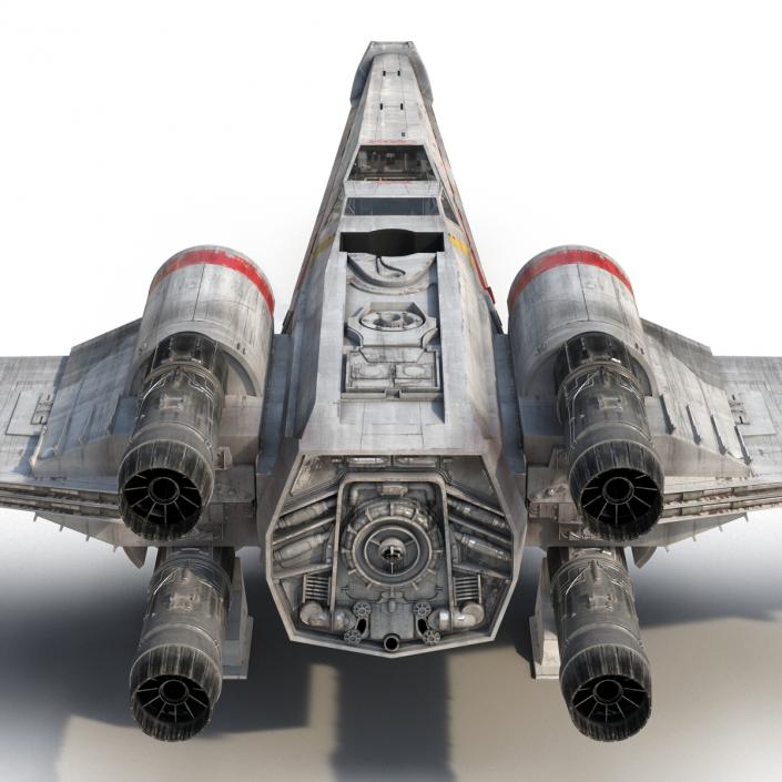 Star Wars X-Wing Starfighter Red 2 3D model