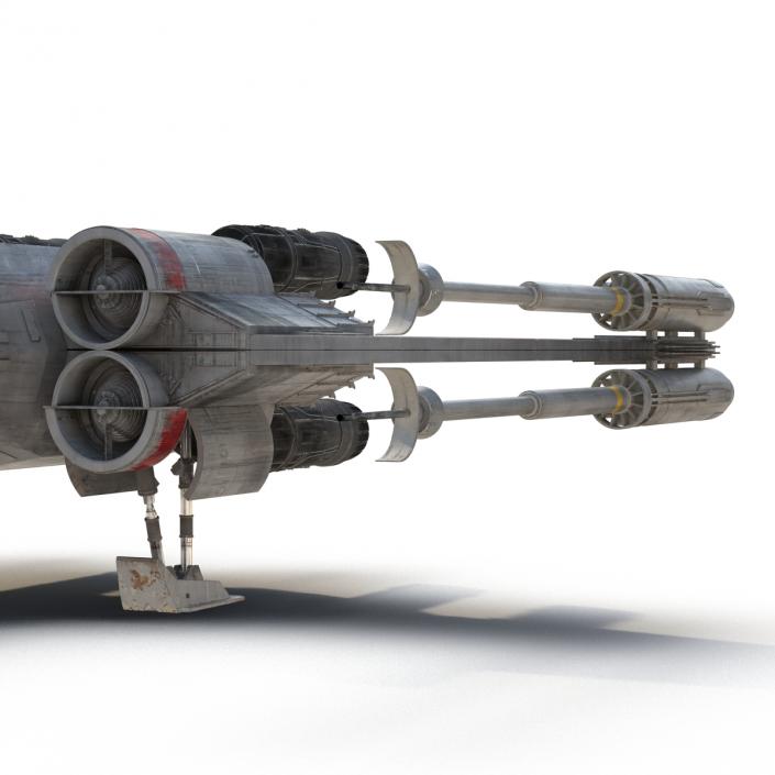 Star Wars X-Wing Starfighter Red 2 3D model