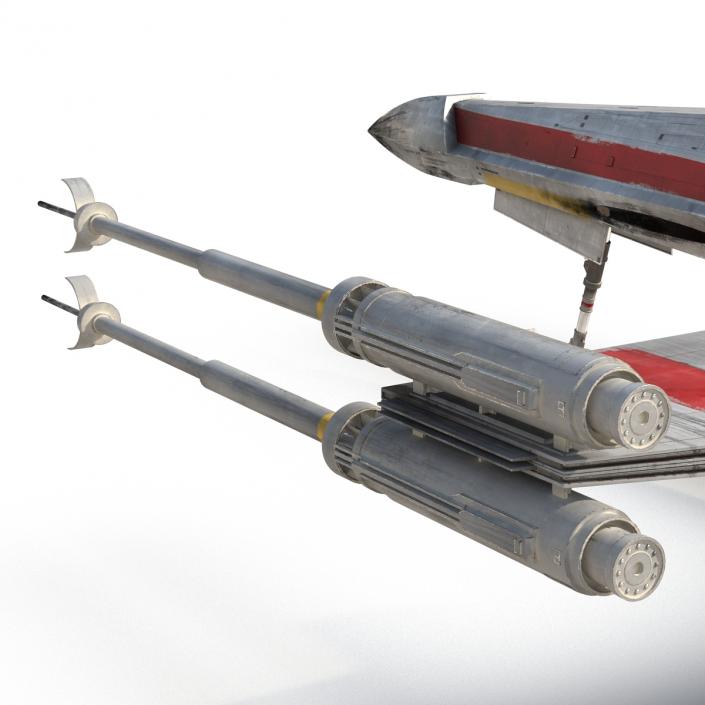 Star Wars X-Wing Starfighter Red 2 3D model