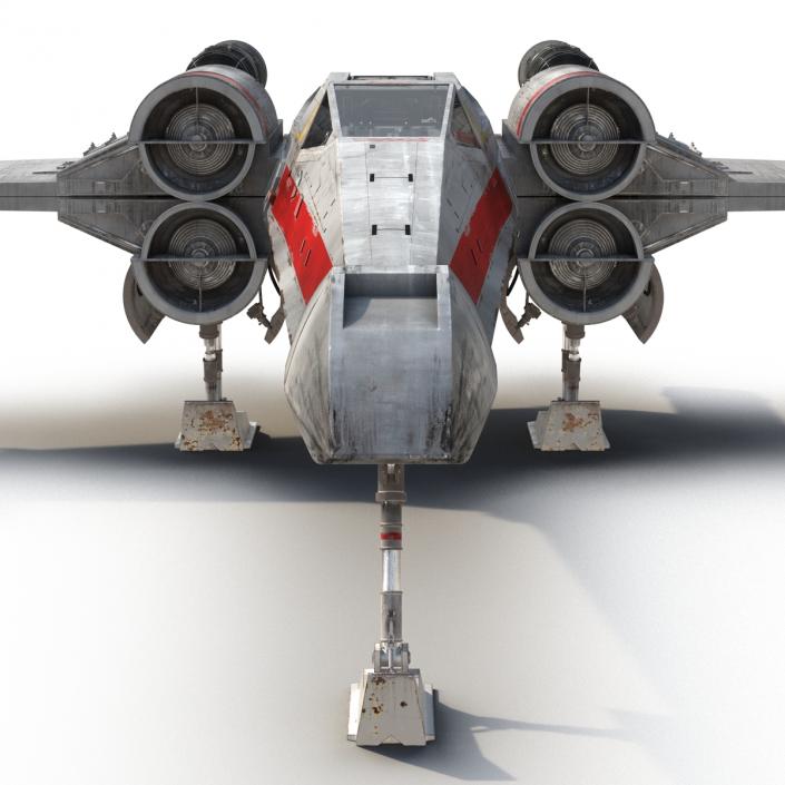 Star Wars X-Wing Starfighter Red 2 3D model