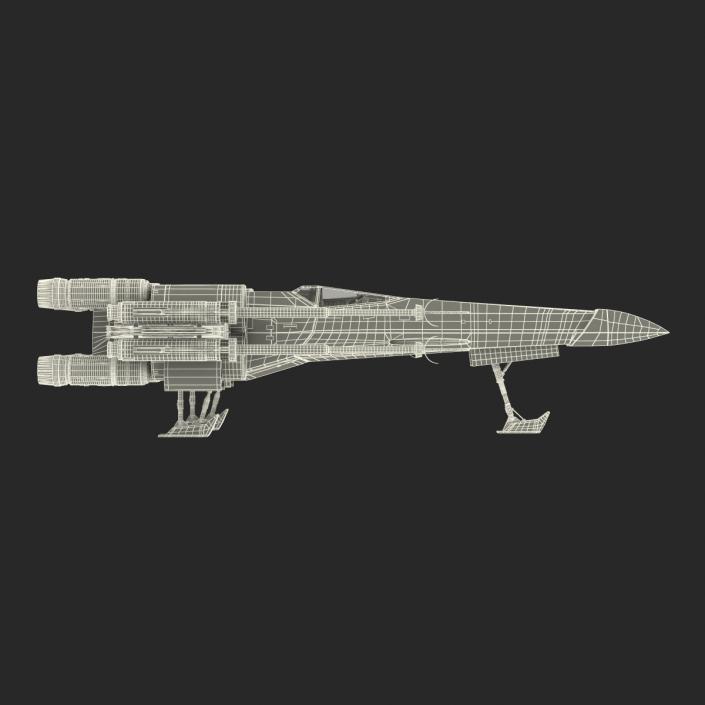 Star Wars X-Wing Starfighter Red 2 3D model