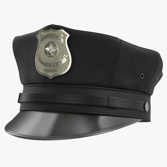 3D Special Police Hat model