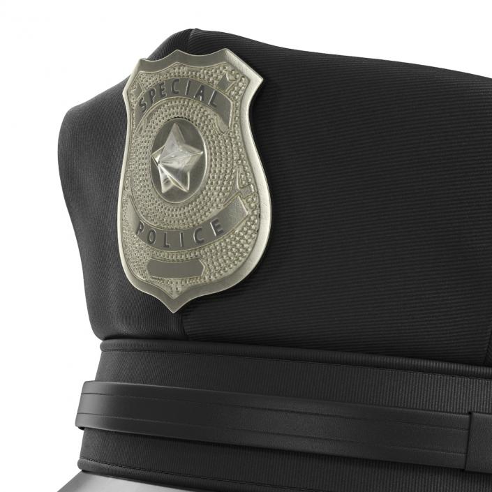 3D Special Police Hat model