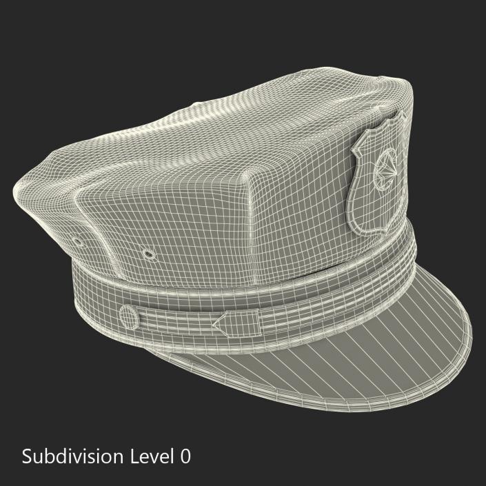 3D Special Police Hat model