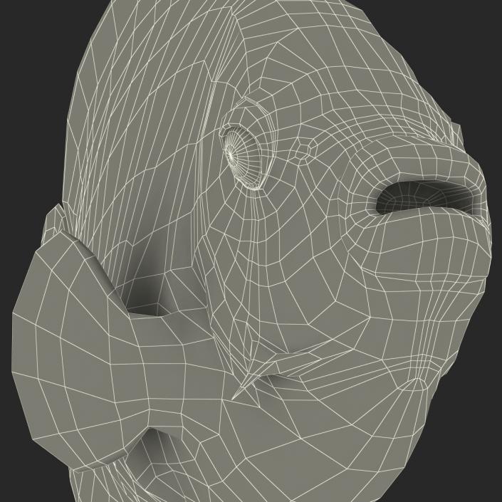 3D Juvenile Emperor Angelfish Rigged model