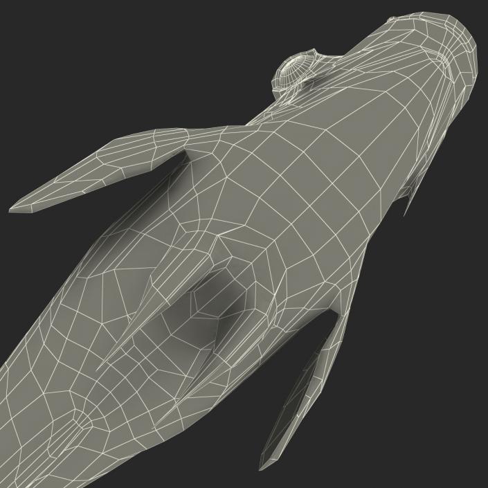 3D Juvenile Emperor Angelfish Rigged model