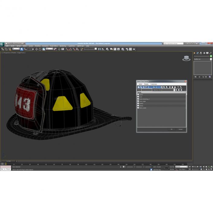 3D Fire Helmet 5 model