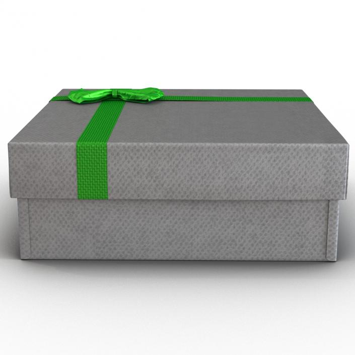 3D Giftbox 4 Silver