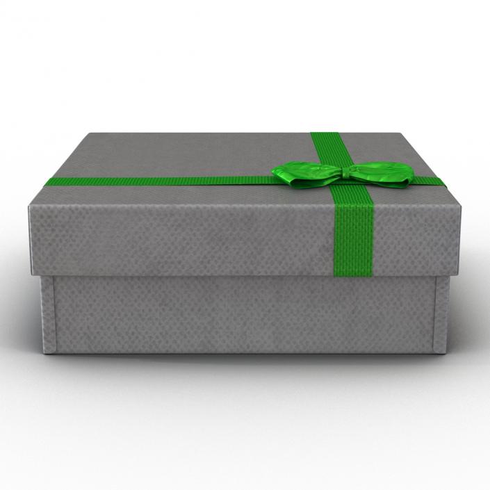 3D Giftbox 4 Silver