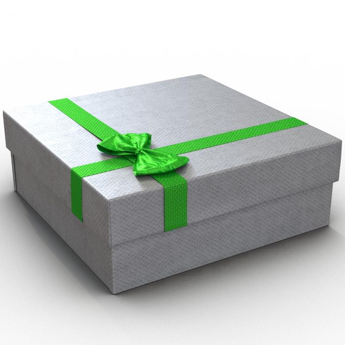 3D Giftbox 4 Silver