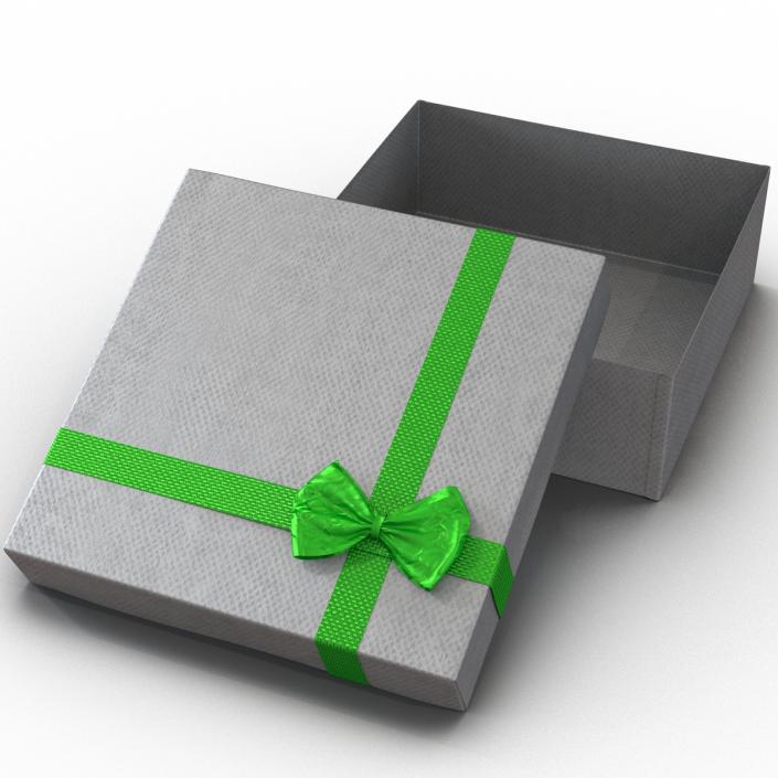 3D Giftbox 4 Silver