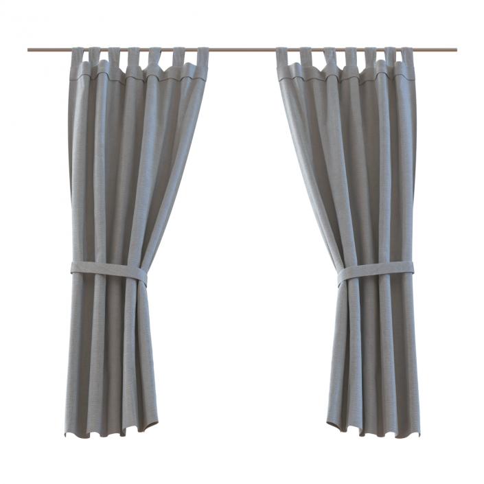Curtain Gray 3D