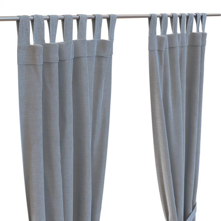 Curtain Gray 3D