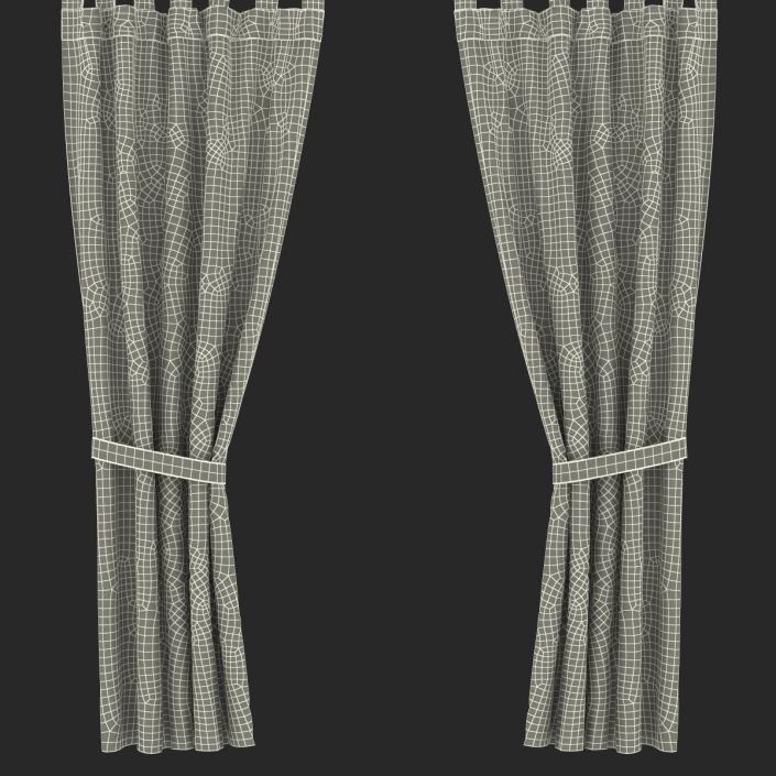 Curtain Gray 3D