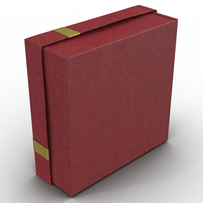 3D Giftbox 4 Red model