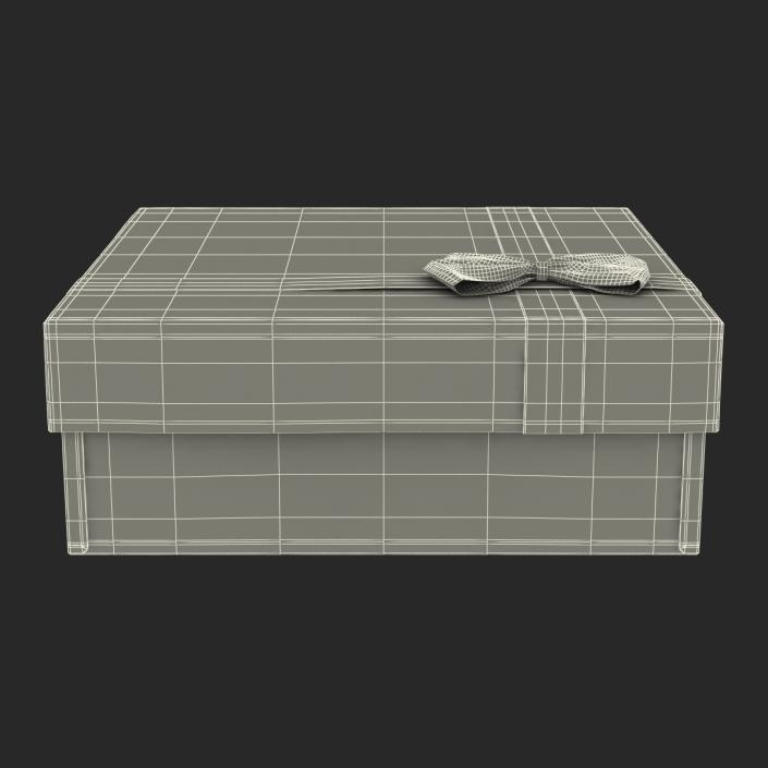 3D Giftbox 4 Red model