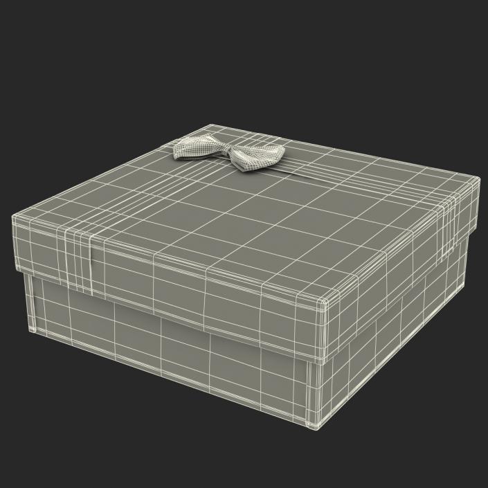 3D Giftbox 4 Red model