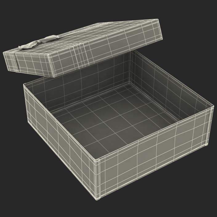 3D Giftbox 4 Red model