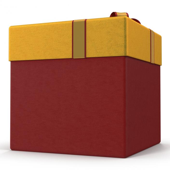 3D model Giftbox 3 Red 2