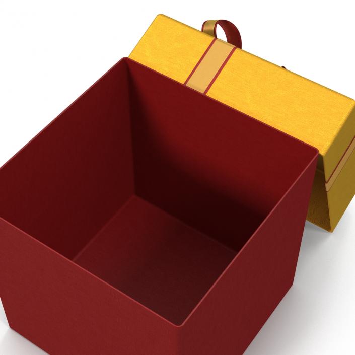 3D model Giftbox 3 Red 2