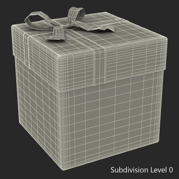 3D model Giftbox 3 Red 2