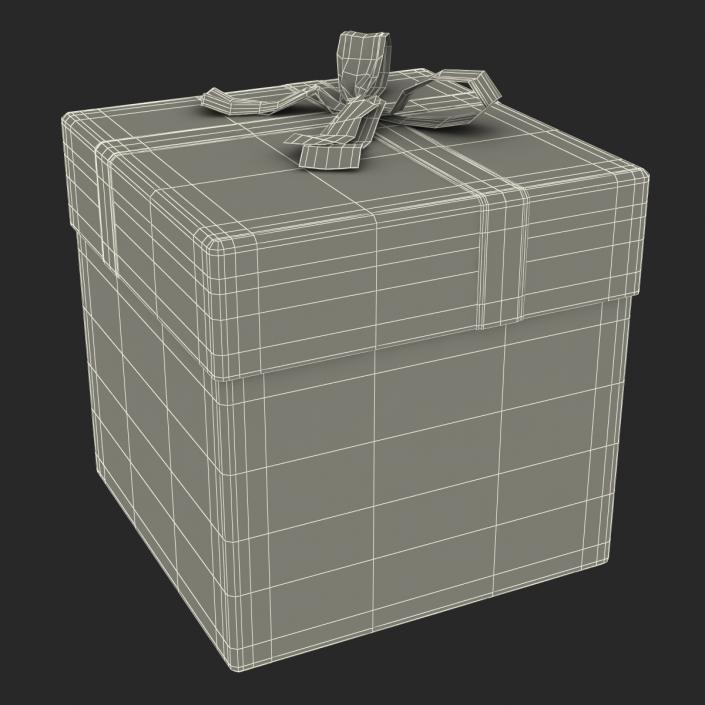 3D Giftbox 3 Red model