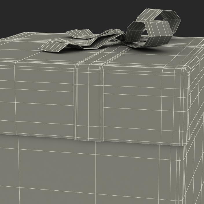 3D Giftbox 3 Red model