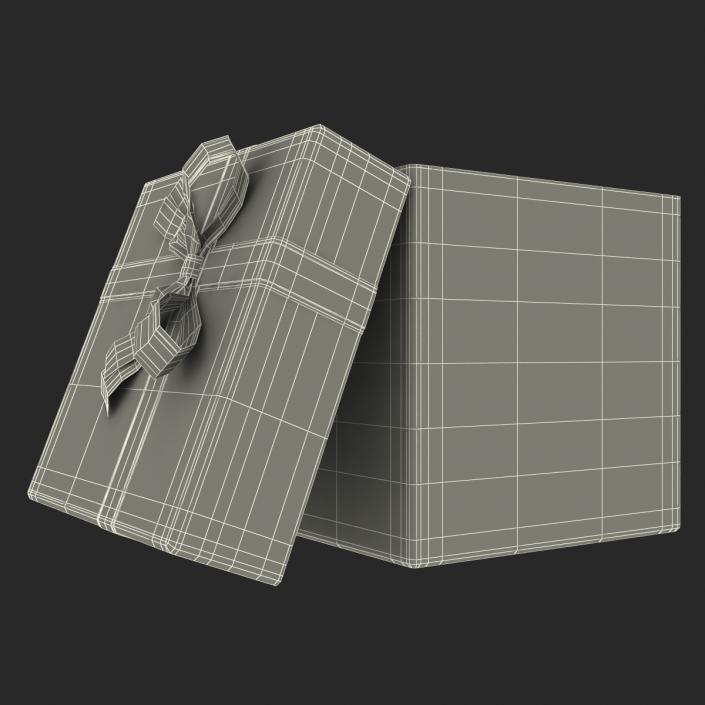 3D Giftbox 3 Red model