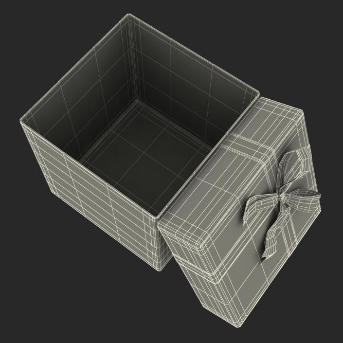 3D Giftbox 3 Red model