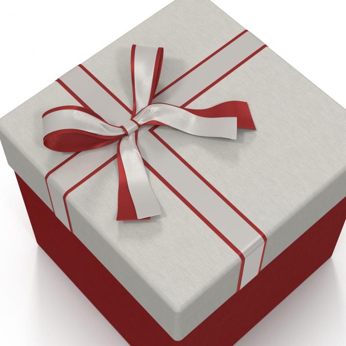 3D Giftbox 3 Red model