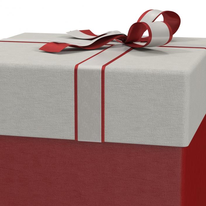 3D Giftbox 3 Red model