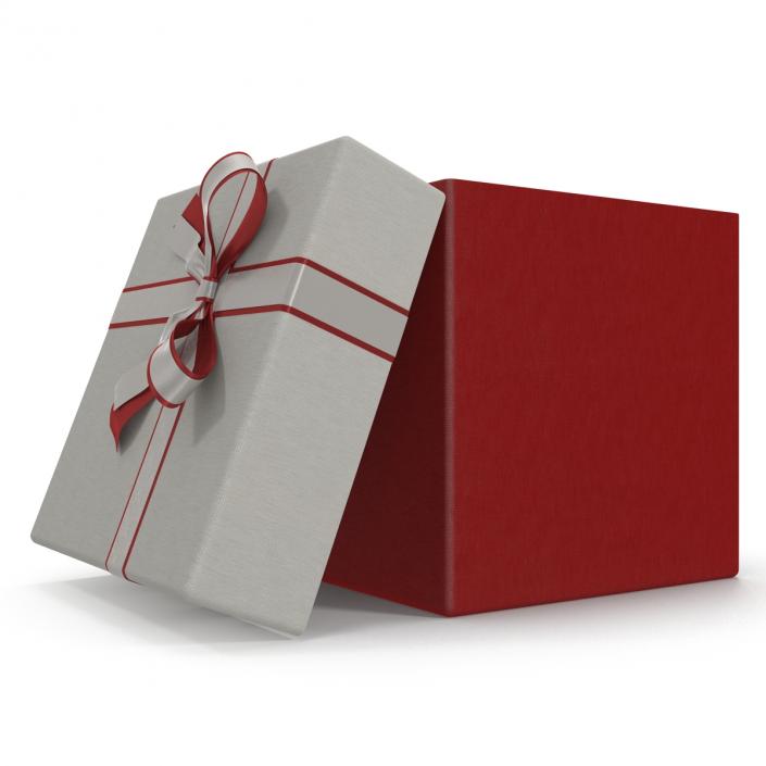 3D Giftbox 3 Red model