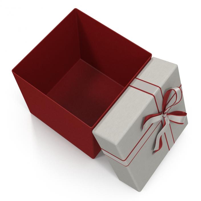 3D Giftbox 3 Red model