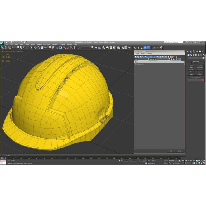 3D model Safety Helmet Yellow