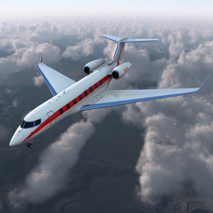 3D Business Jet Gulfstream G650 model