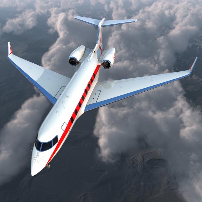 3D Business Jet Gulfstream G650 model