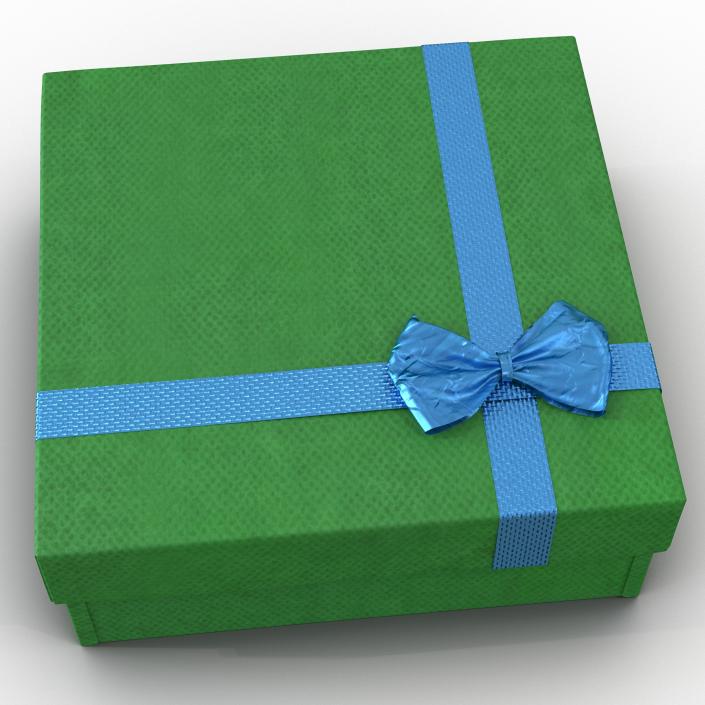 3D model Giftbox 4 Green